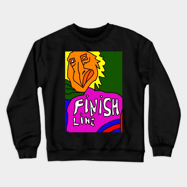 finish line Crewneck Sweatshirt by Hahanayas